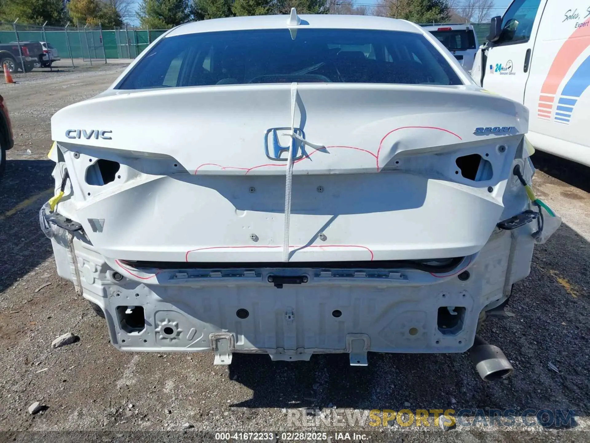 6 Photograph of a damaged car 2HGFE2F50NH568280 HONDA CIVIC 2022