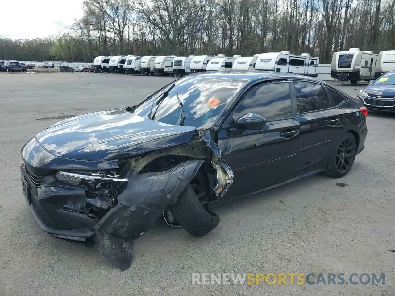 1 Photograph of a damaged car 2HGFE2F50NH585418 HONDA CIVIC 2022