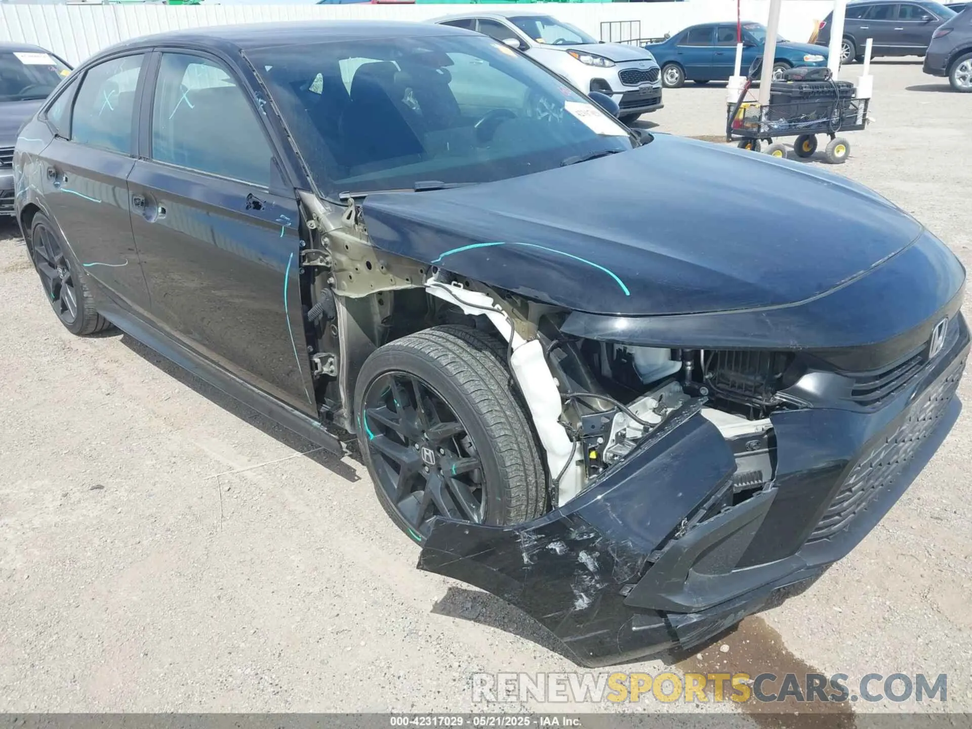 6 Photograph of a damaged car 2HGFE2F50NH587363 HONDA CIVIC 2022