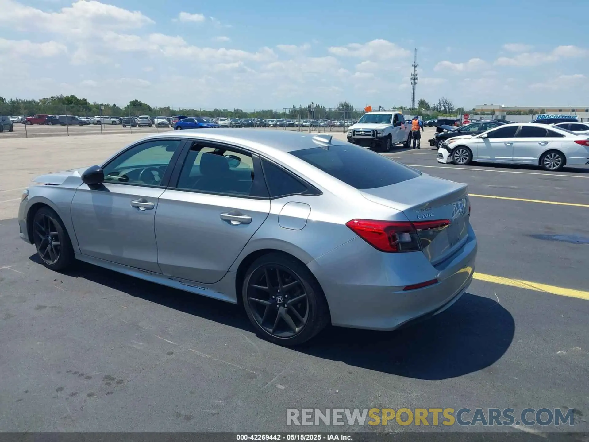 3 Photograph of a damaged car 2HGFE2F50NH597620 HONDA CIVIC 2022