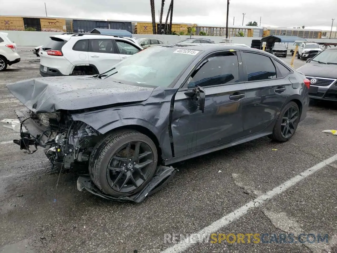 1 Photograph of a damaged car 2HGFE2F50NH600189 HONDA CIVIC 2022