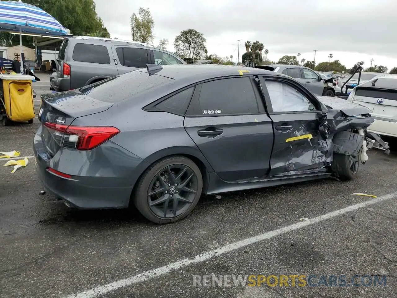 3 Photograph of a damaged car 2HGFE2F50NH600189 HONDA CIVIC 2022