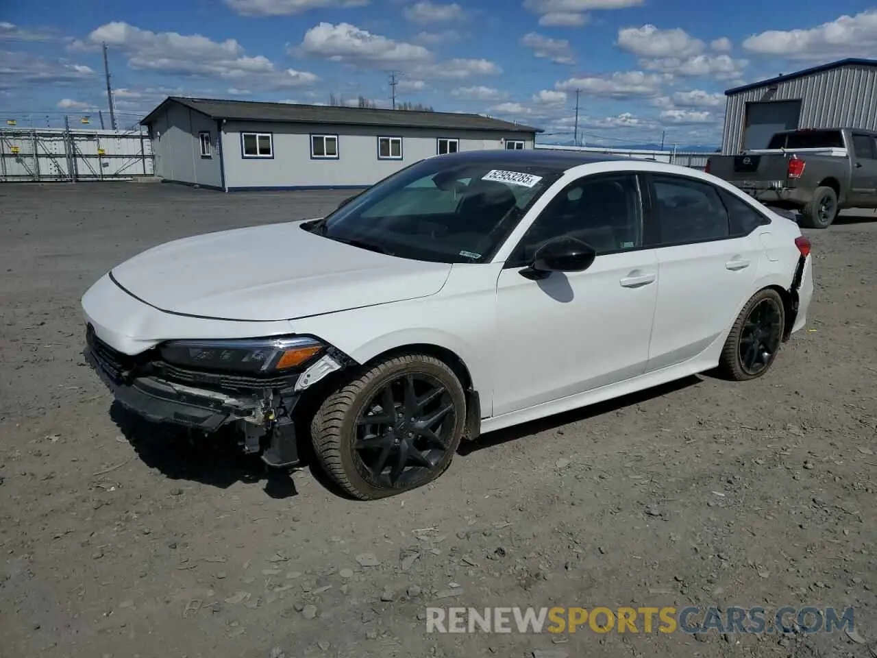 1 Photograph of a damaged car 2HGFE2F50NH600676 HONDA CIVIC 2022