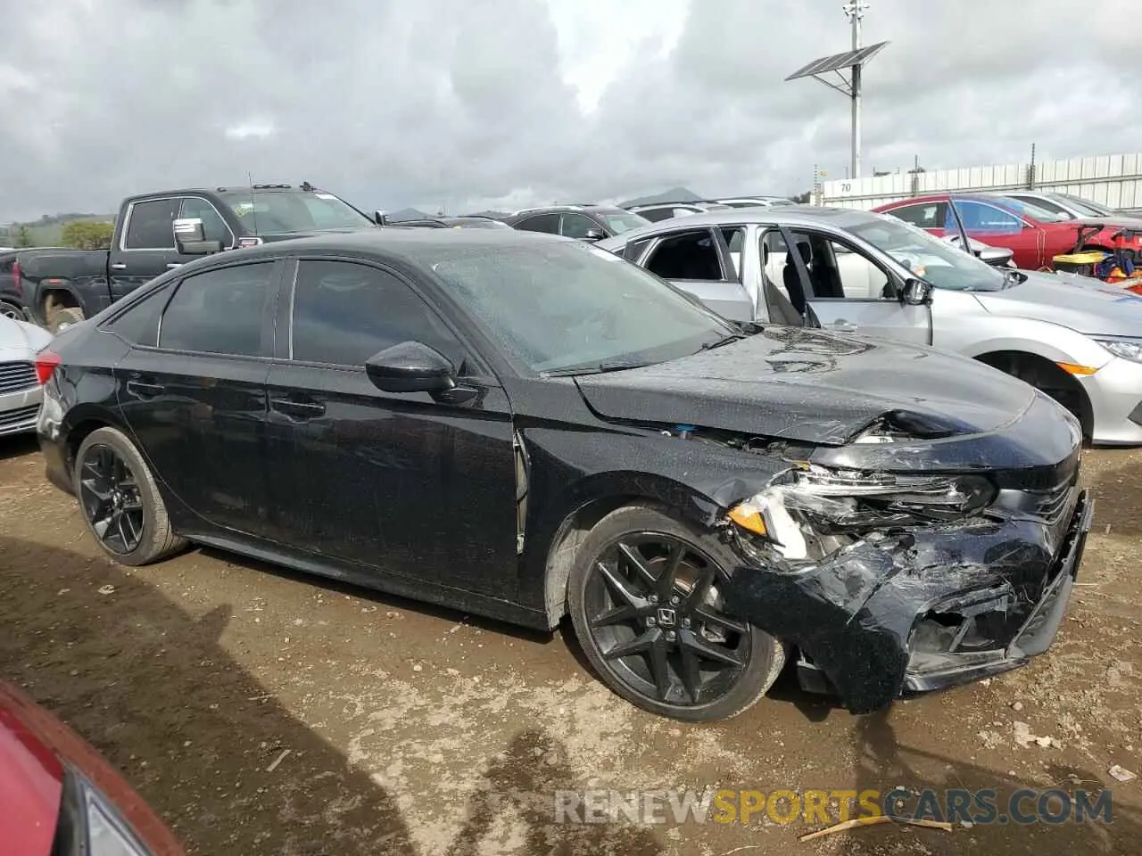 4 Photograph of a damaged car 2HGFE2F50NH604856 HONDA CIVIC 2022