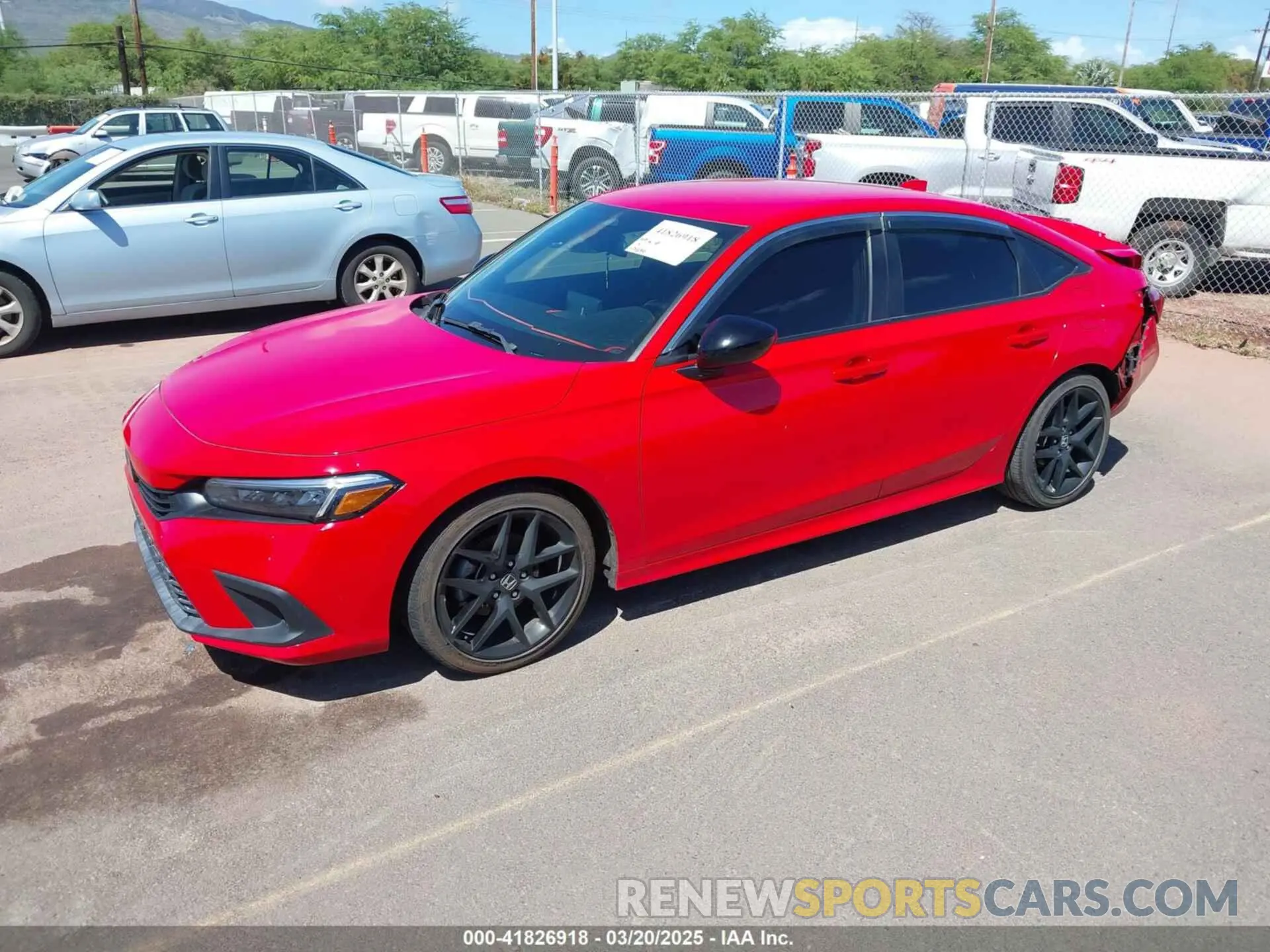 2 Photograph of a damaged car 2HGFE2F51NH501235 HONDA CIVIC 2022