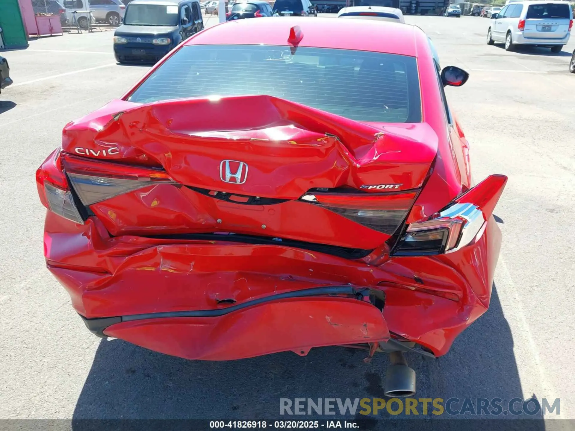 6 Photograph of a damaged car 2HGFE2F51NH501235 HONDA CIVIC 2022