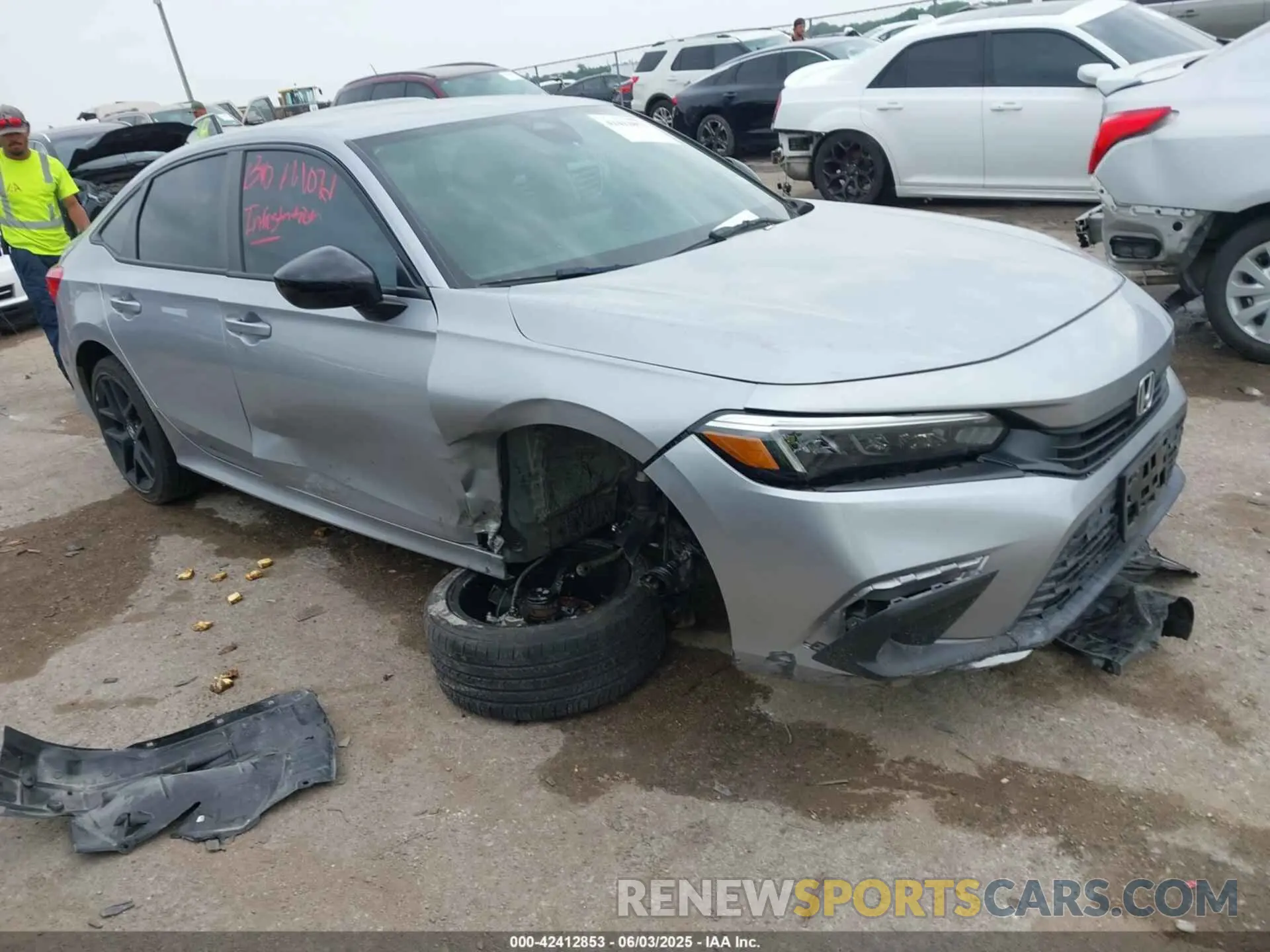 1 Photograph of a damaged car 2HGFE2F51NH501882 HONDA CIVIC 2022