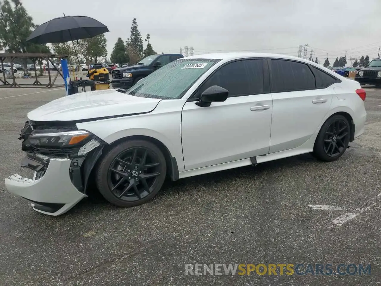 1 Photograph of a damaged car 2HGFE2F51NH503180 HONDA CIVIC 2022