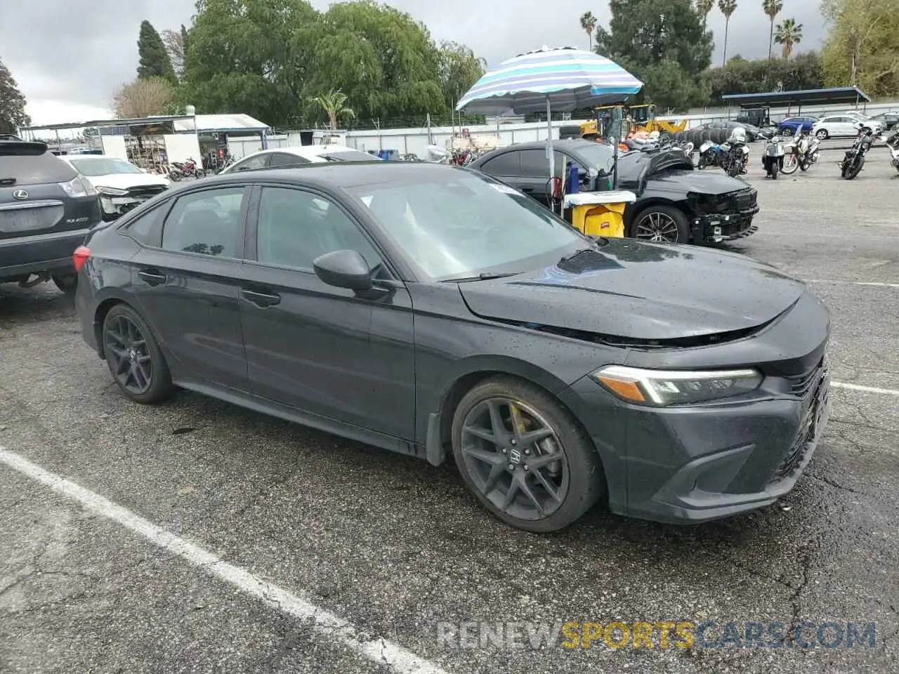 4 Photograph of a damaged car 2HGFE2F51NH506077 HONDA CIVIC 2022
