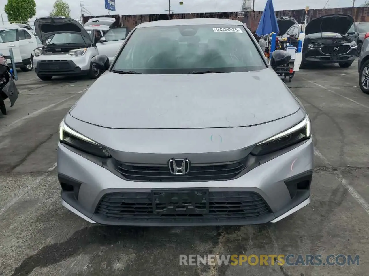5 Photograph of a damaged car 2HGFE2F51NH541315 HONDA CIVIC 2022