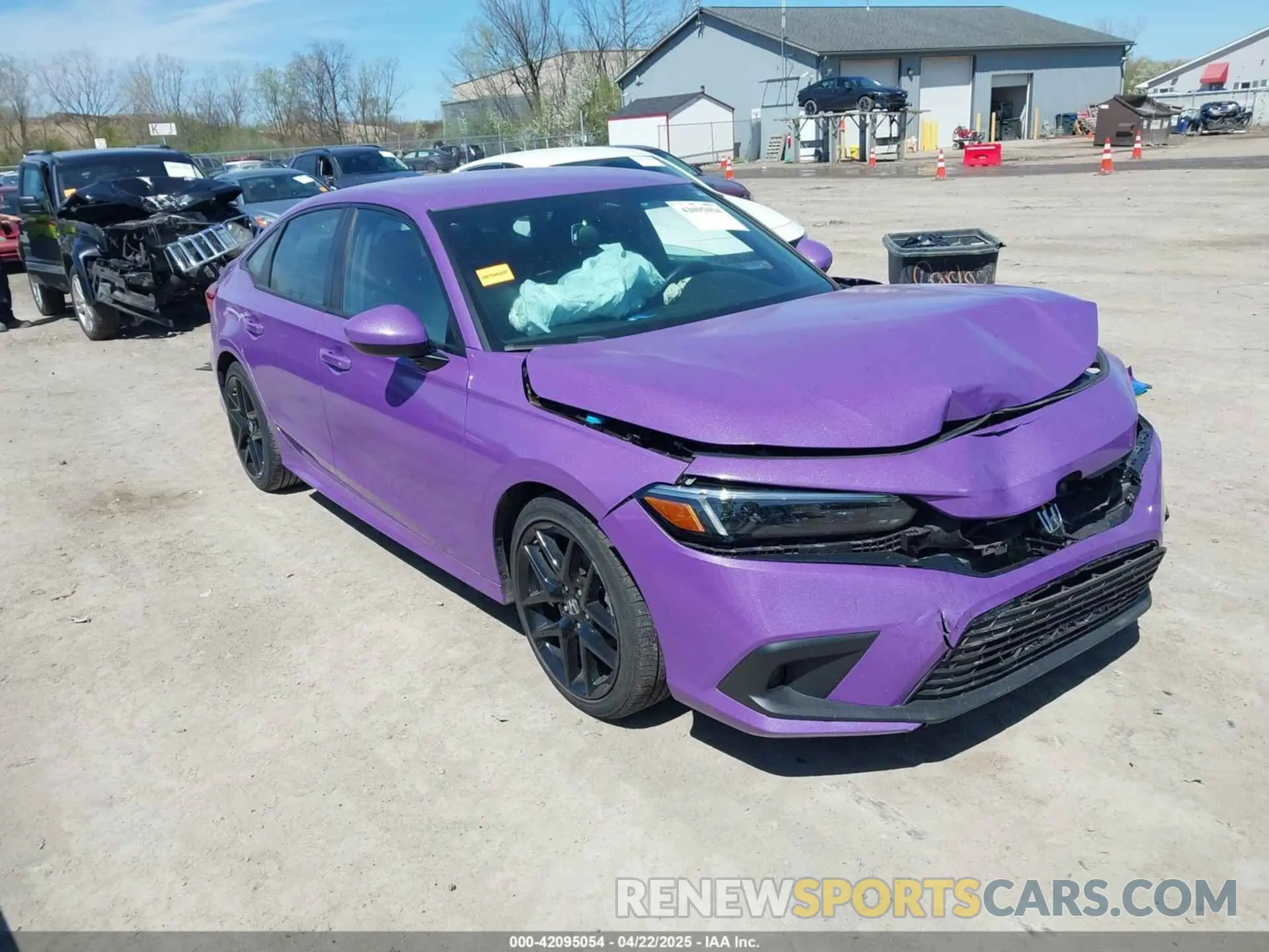 1 Photograph of a damaged car 2HGFE2F51NH555036 HONDA CIVIC 2022