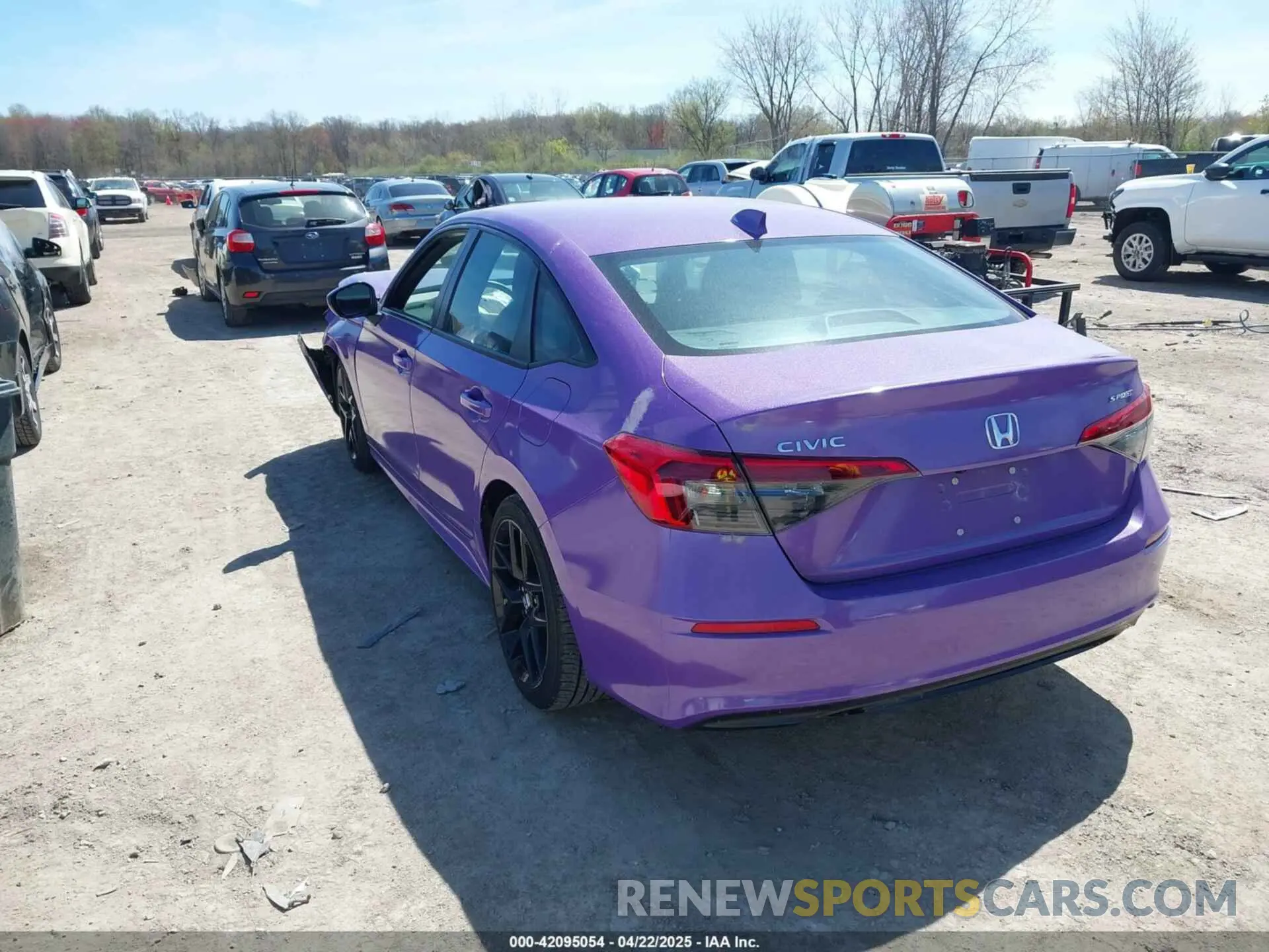 3 Photograph of a damaged car 2HGFE2F51NH555036 HONDA CIVIC 2022