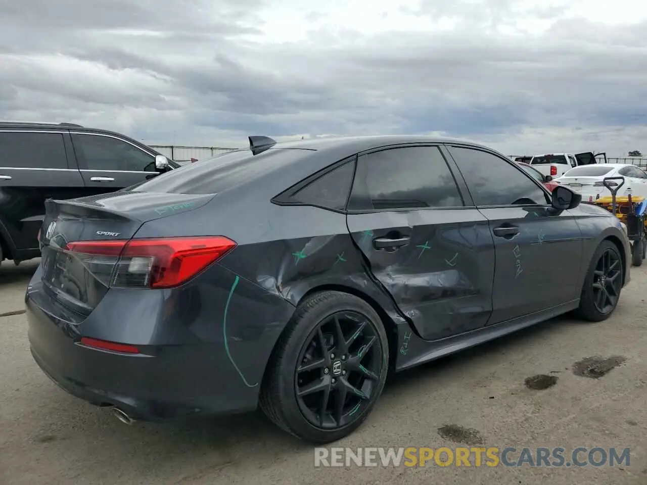 3 Photograph of a damaged car 2HGFE2F51NH571172 HONDA CIVIC 2022