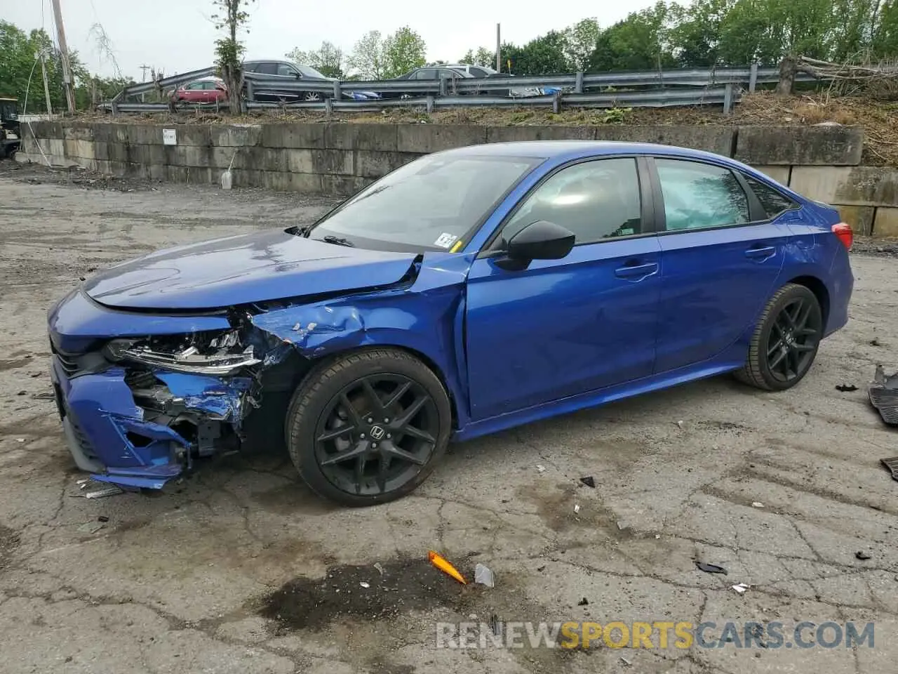 1 Photograph of a damaged car 2HGFE2F51NH581295 HONDA CIVIC 2022