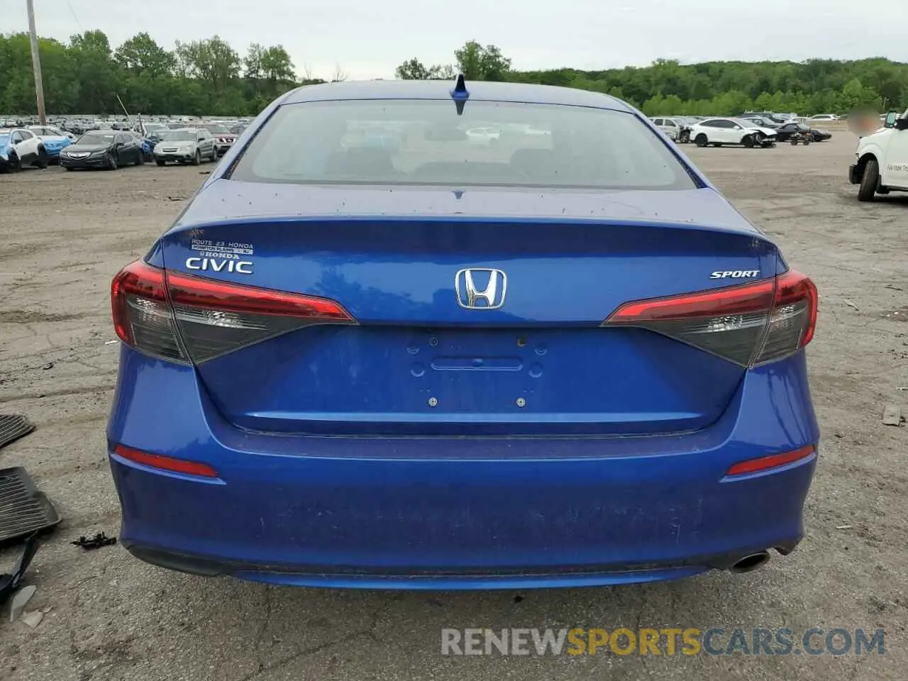 6 Photograph of a damaged car 2HGFE2F51NH581295 HONDA CIVIC 2022