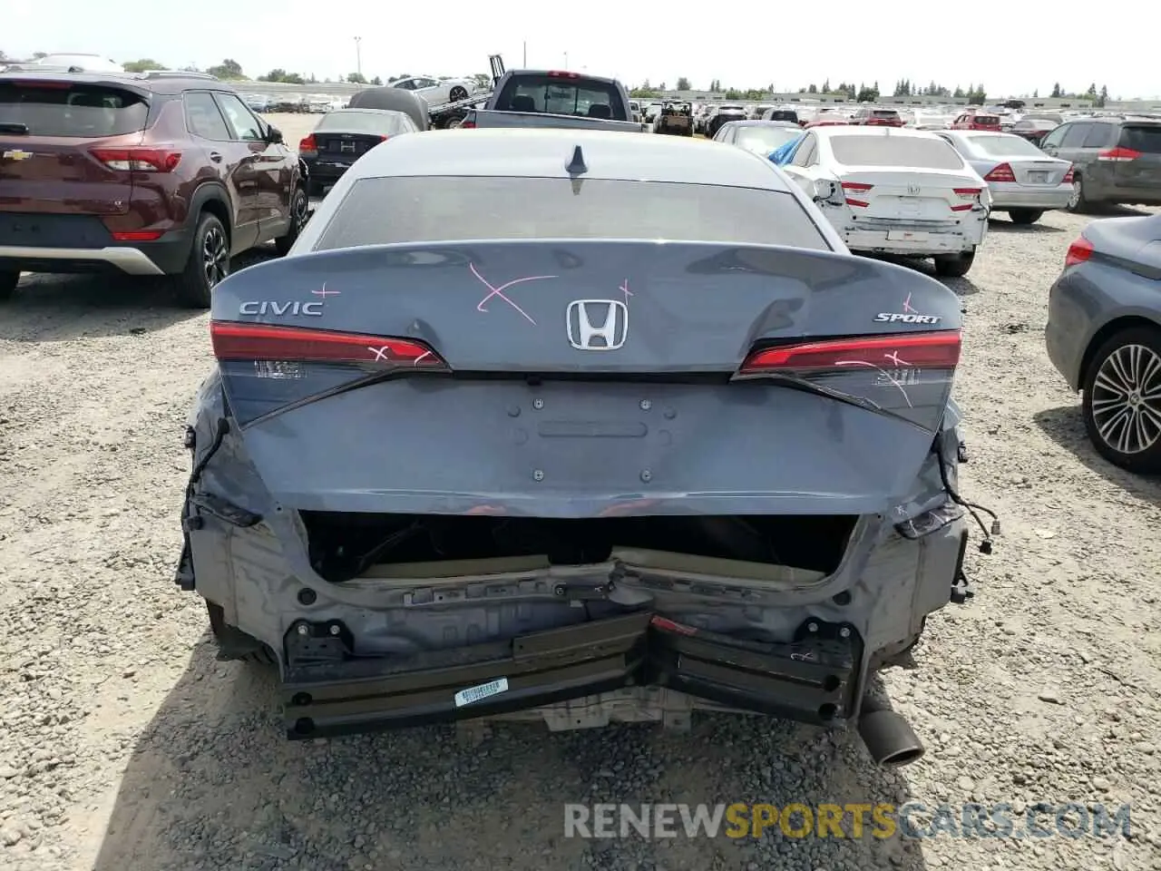 6 Photograph of a damaged car 2HGFE2F51NH582592 HONDA CIVIC 2022