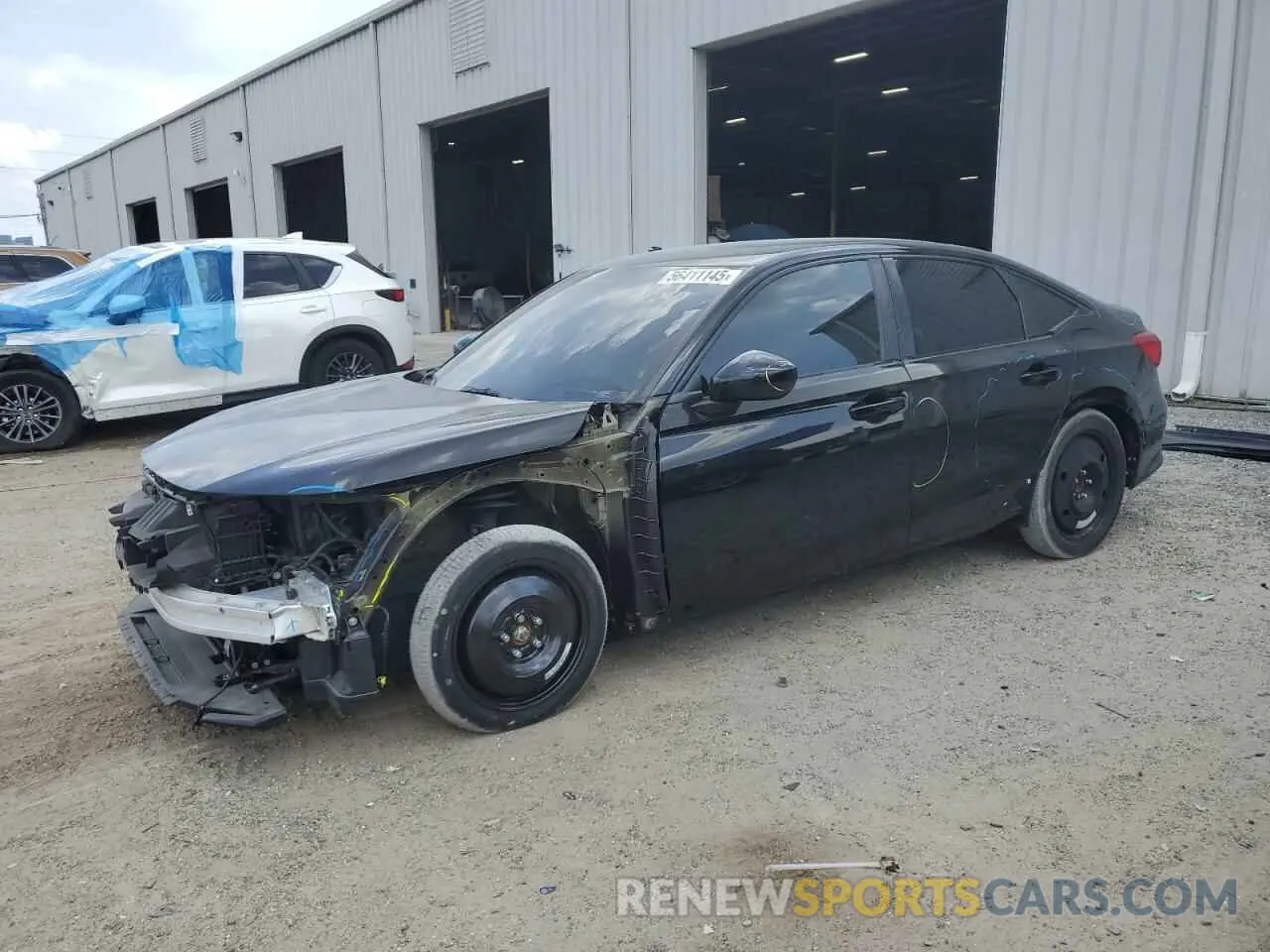 1 Photograph of a damaged car 2HGFE2F51NH587338 HONDA CIVIC 2022