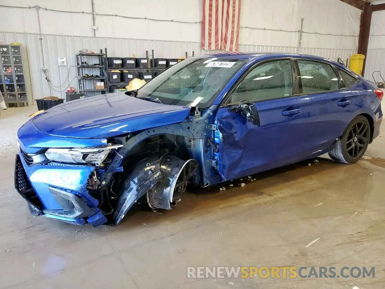 1 Photograph of a damaged car 2HGFE2F51NH598386 HONDA CIVIC 2022