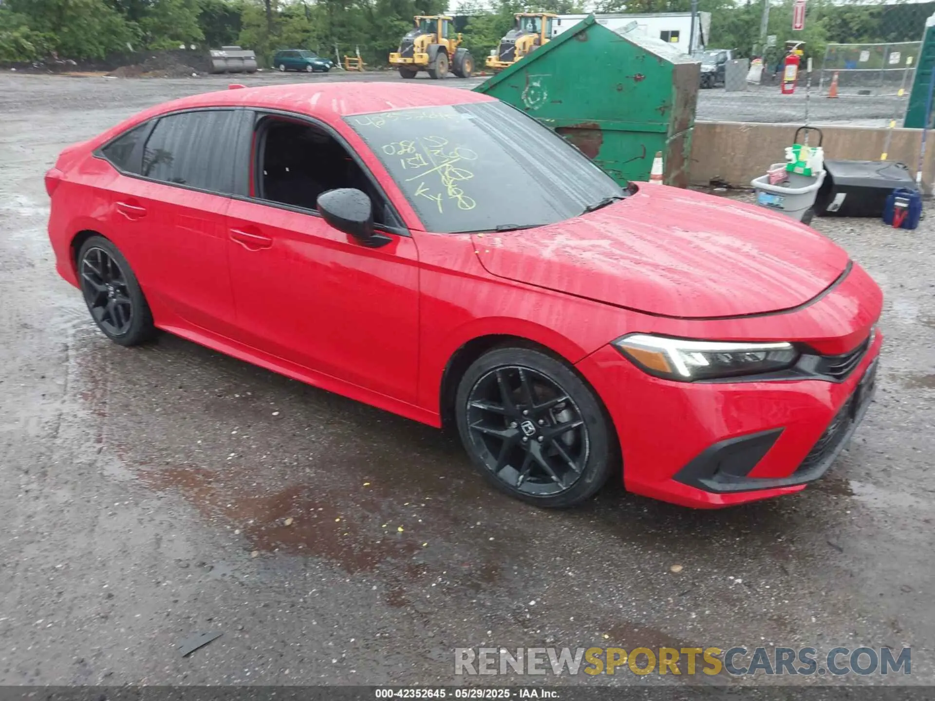 1 Photograph of a damaged car 2HGFE2F51NH605045 HONDA CIVIC 2022