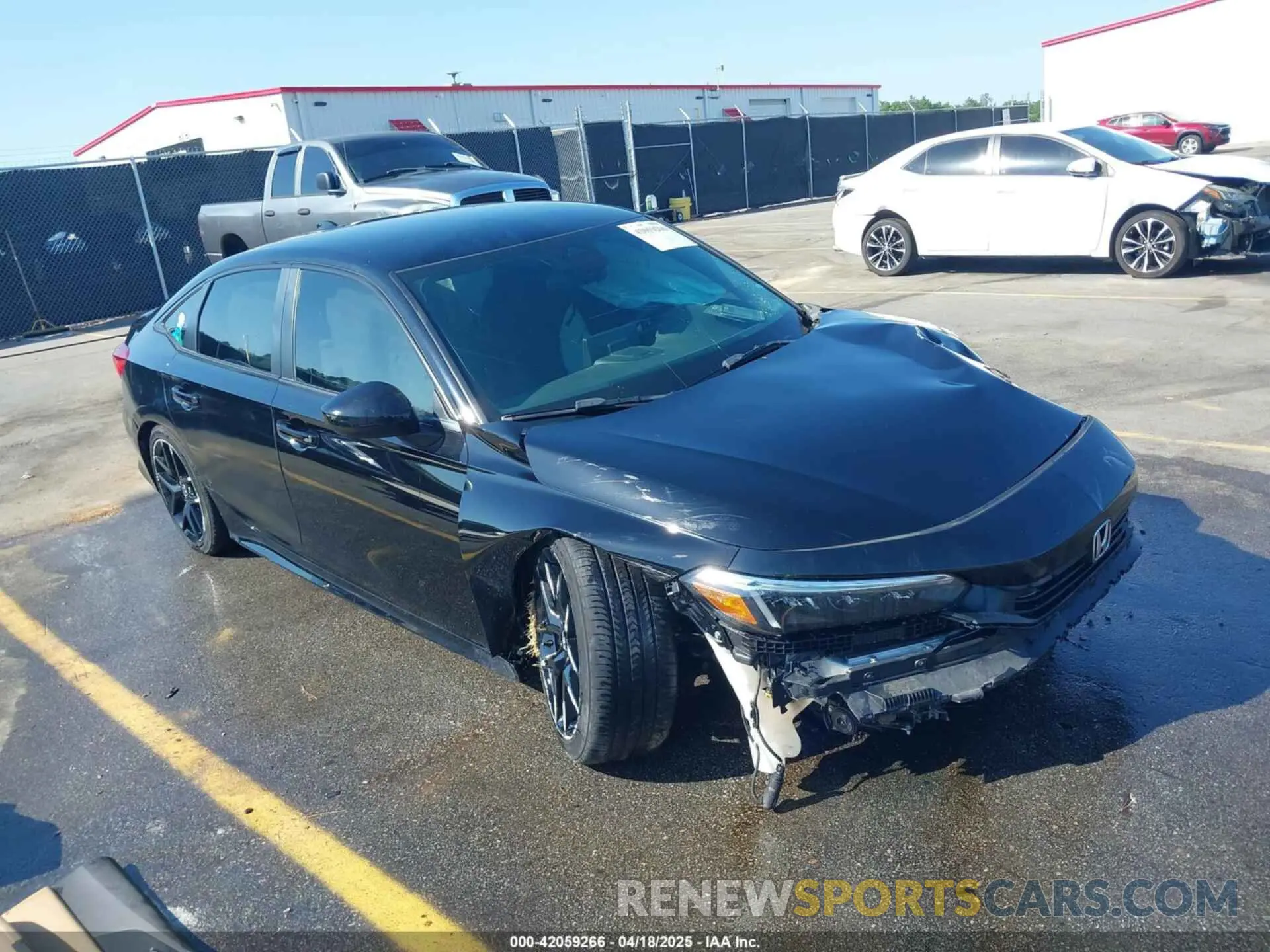 1 Photograph of a damaged car 2HGFE2F51NH606826 HONDA CIVIC 2022
