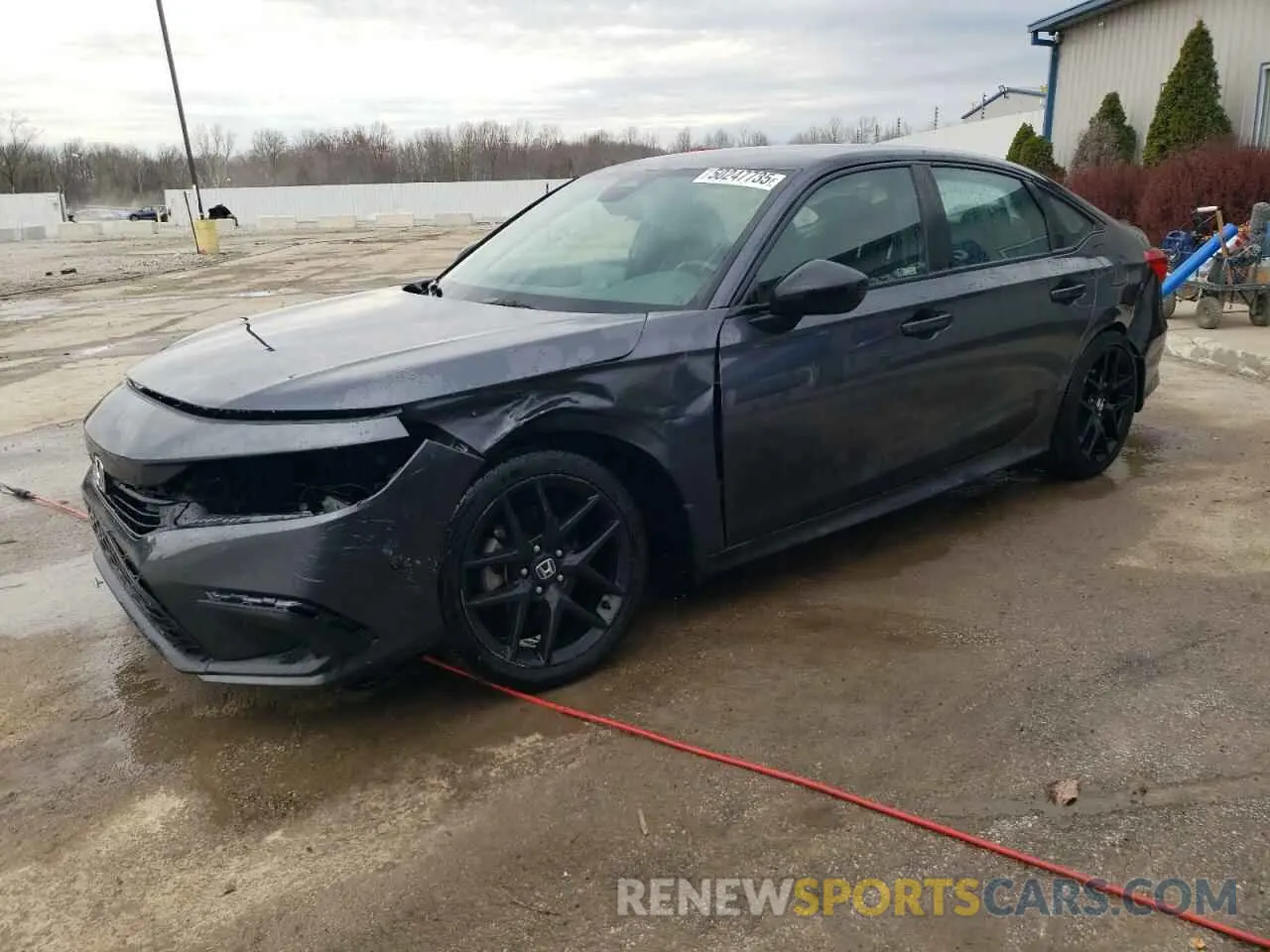 1 Photograph of a damaged car 2HGFE2F51NH609581 HONDA CIVIC 2022