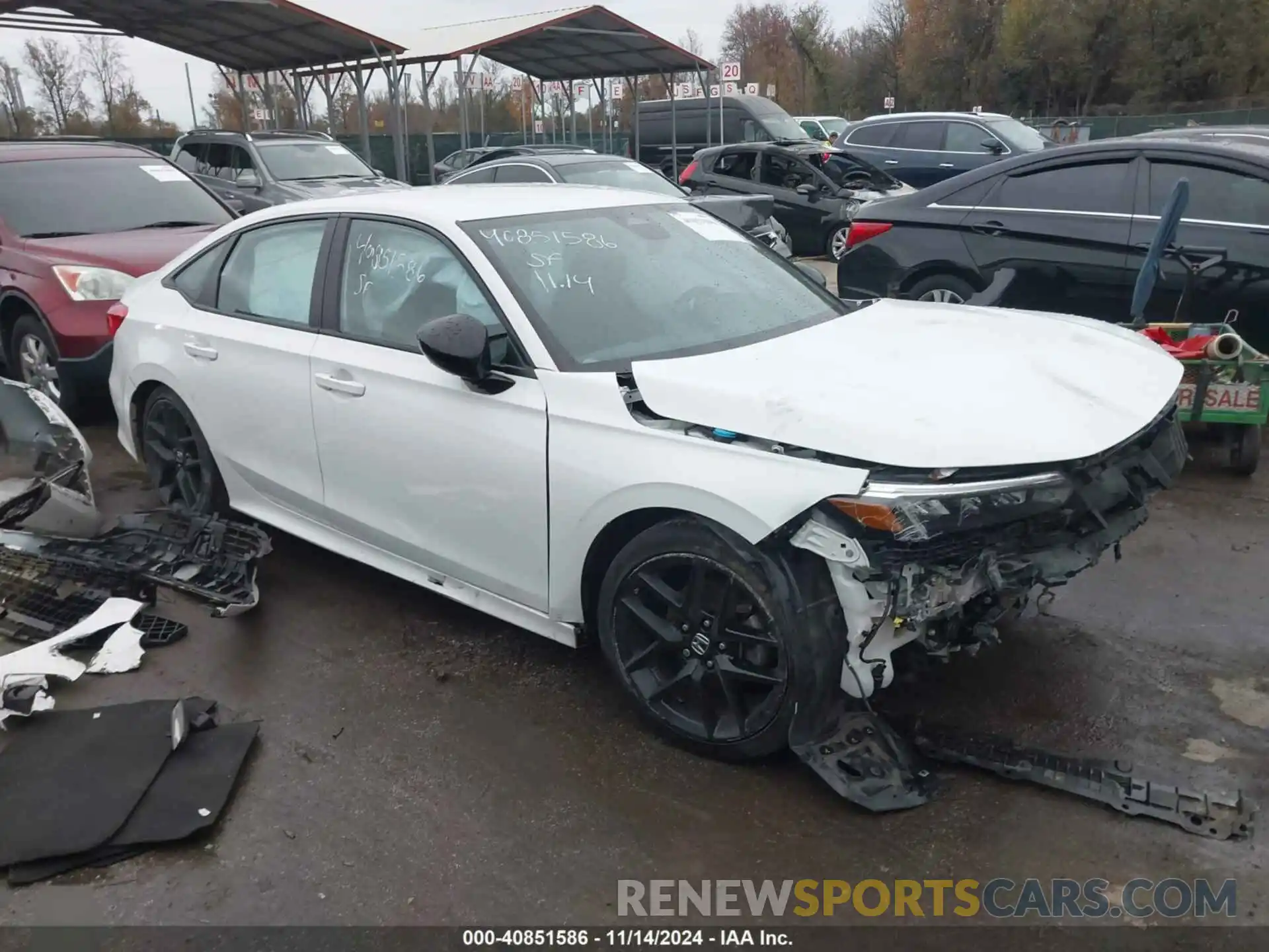 1 Photograph of a damaged car 2HGFE2F52NH501406 HONDA CIVIC 2022