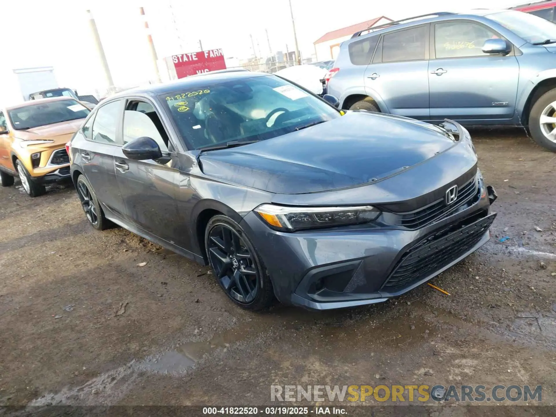 1 Photograph of a damaged car 2HGFE2F52NH509781 HONDA CIVIC 2022