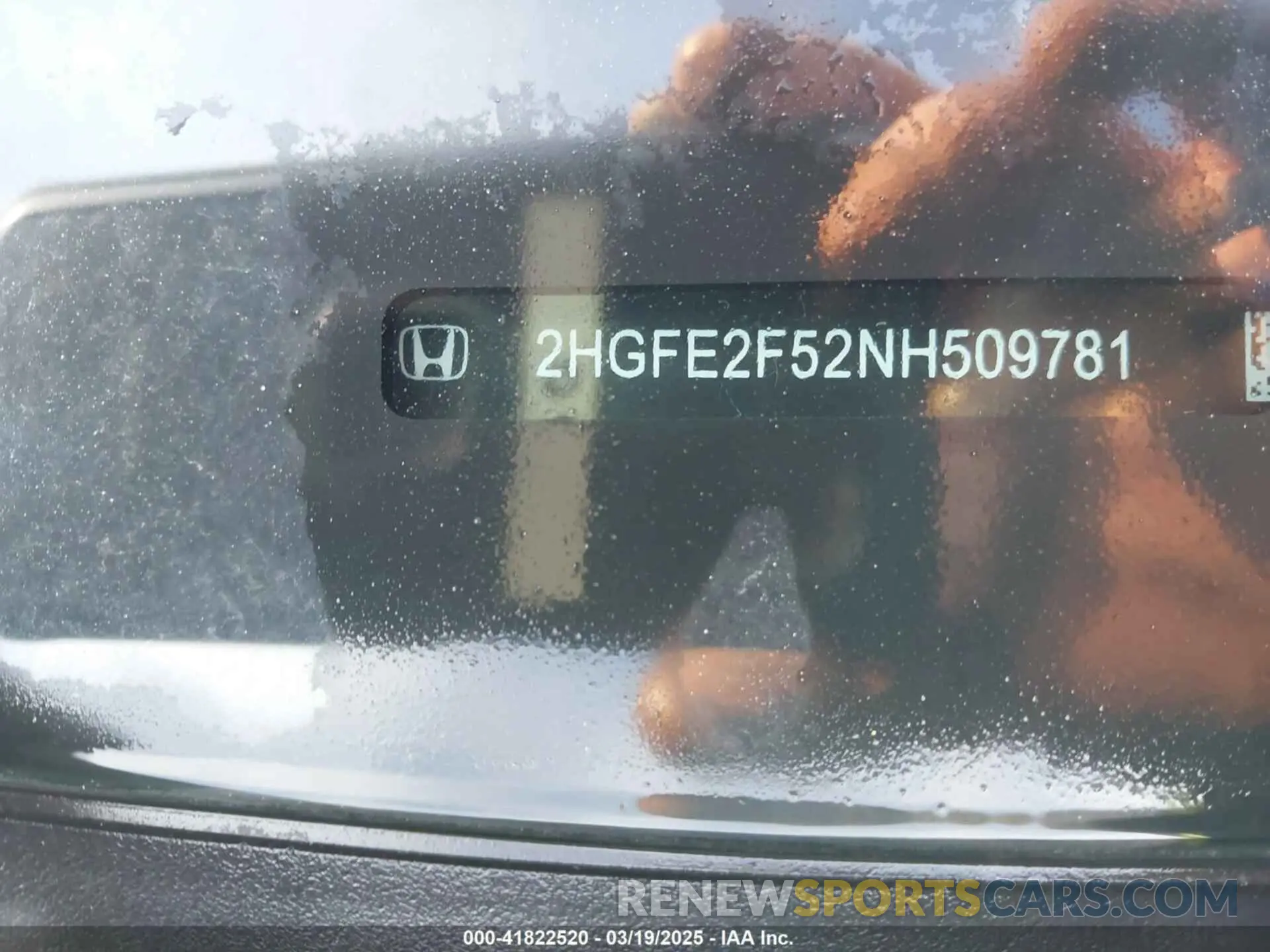 9 Photograph of a damaged car 2HGFE2F52NH509781 HONDA CIVIC 2022