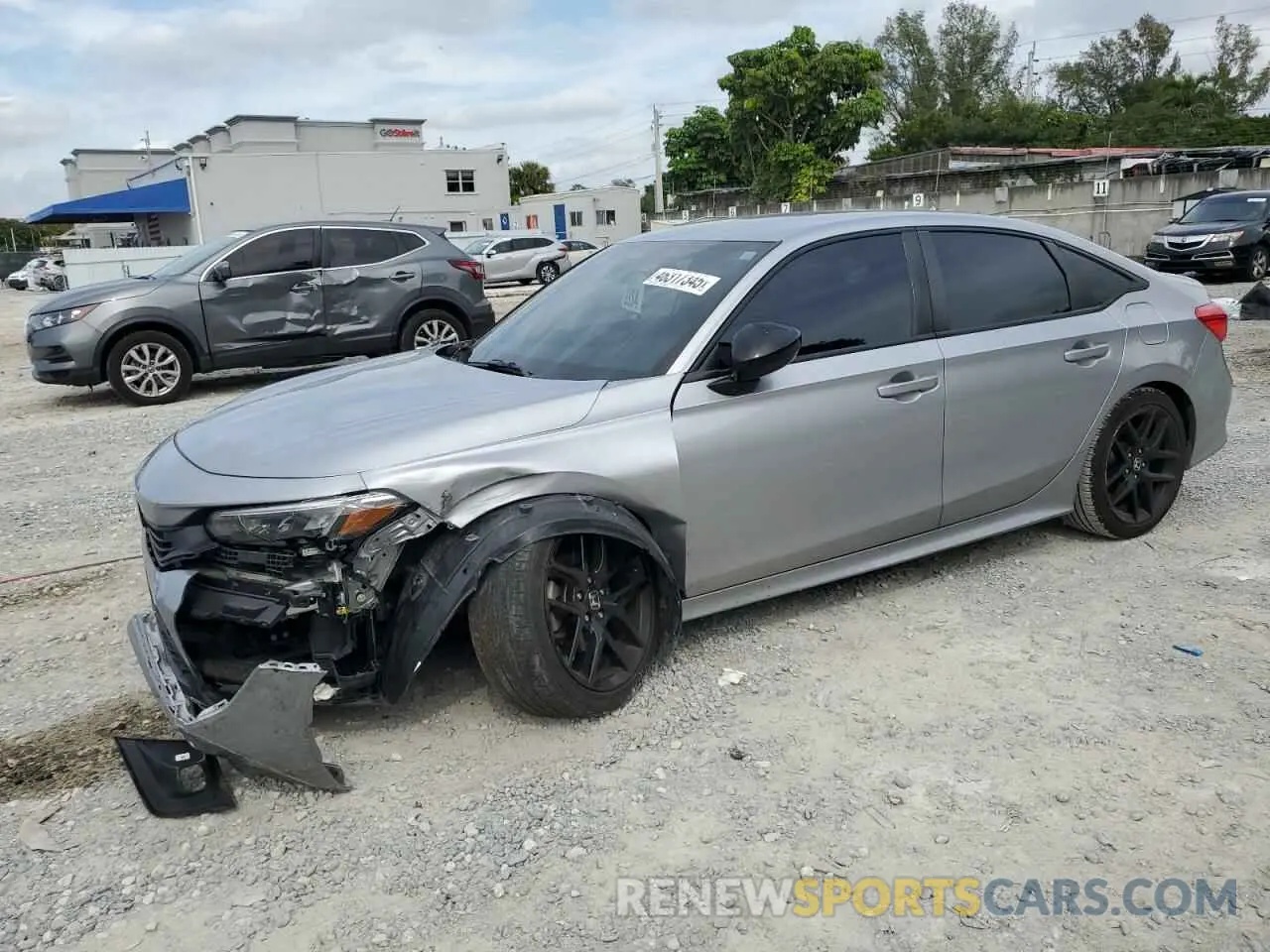 1 Photograph of a damaged car 2HGFE2F52NH517363 HONDA CIVIC 2022