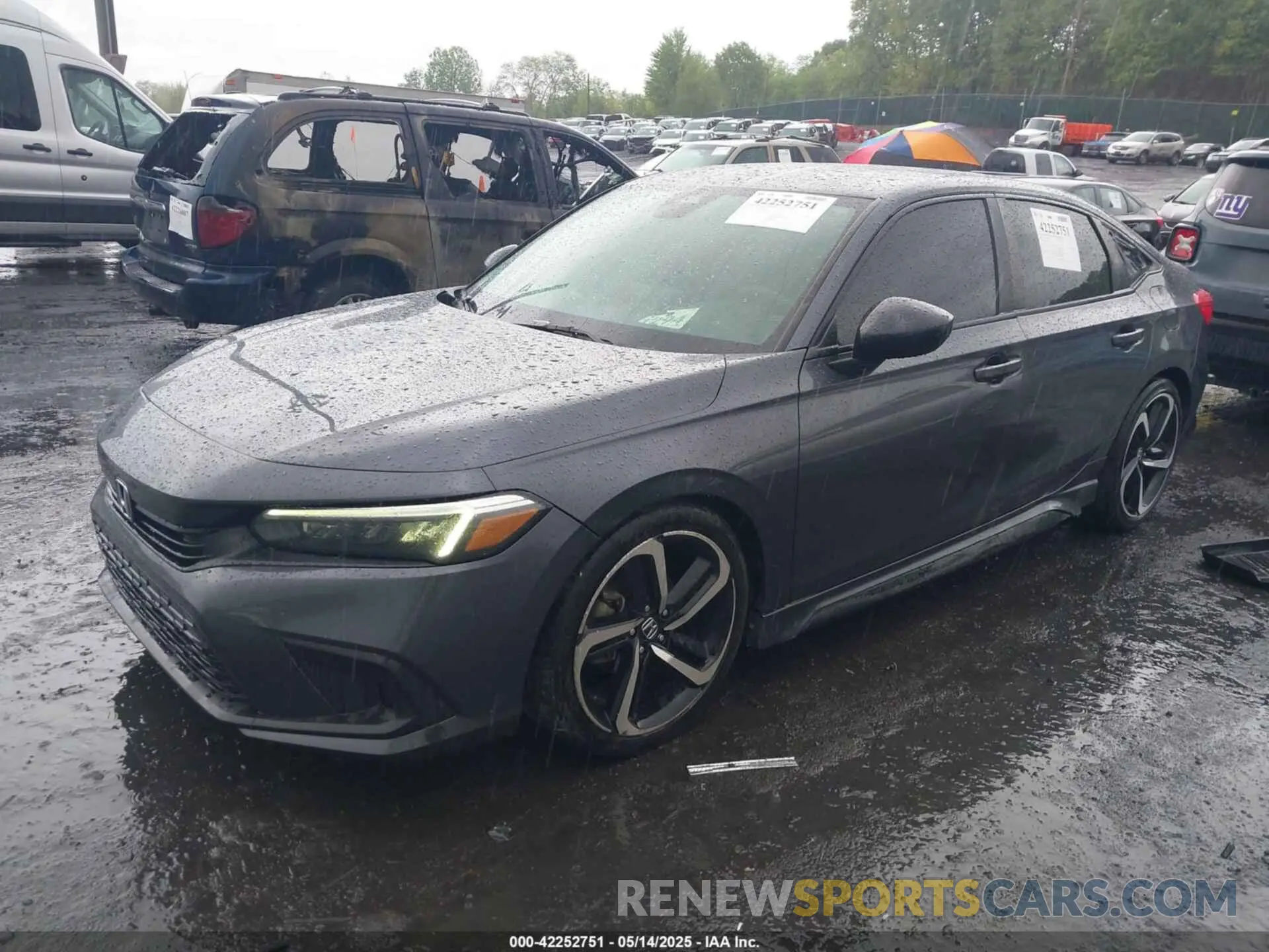 2 Photograph of a damaged car 2HGFE2F52NH521686 HONDA CIVIC 2022