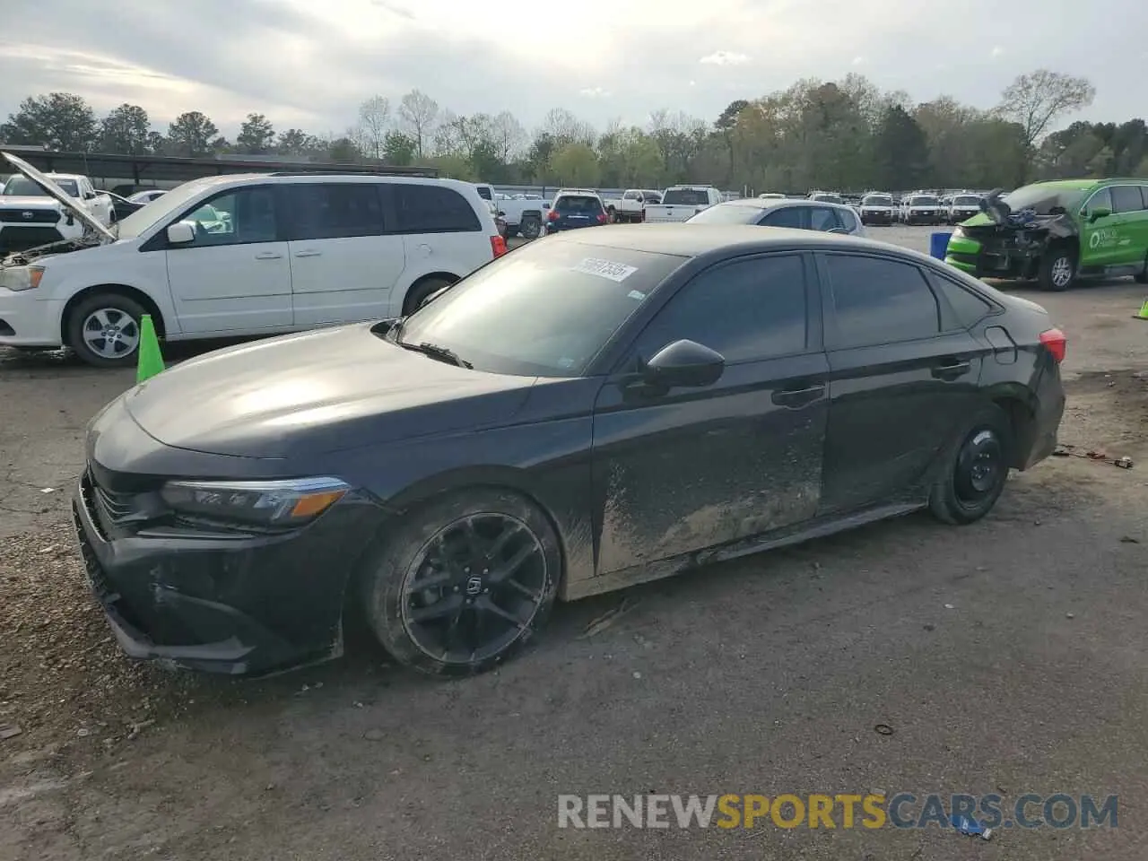 1 Photograph of a damaged car 2HGFE2F52NH534051 HONDA CIVIC 2022