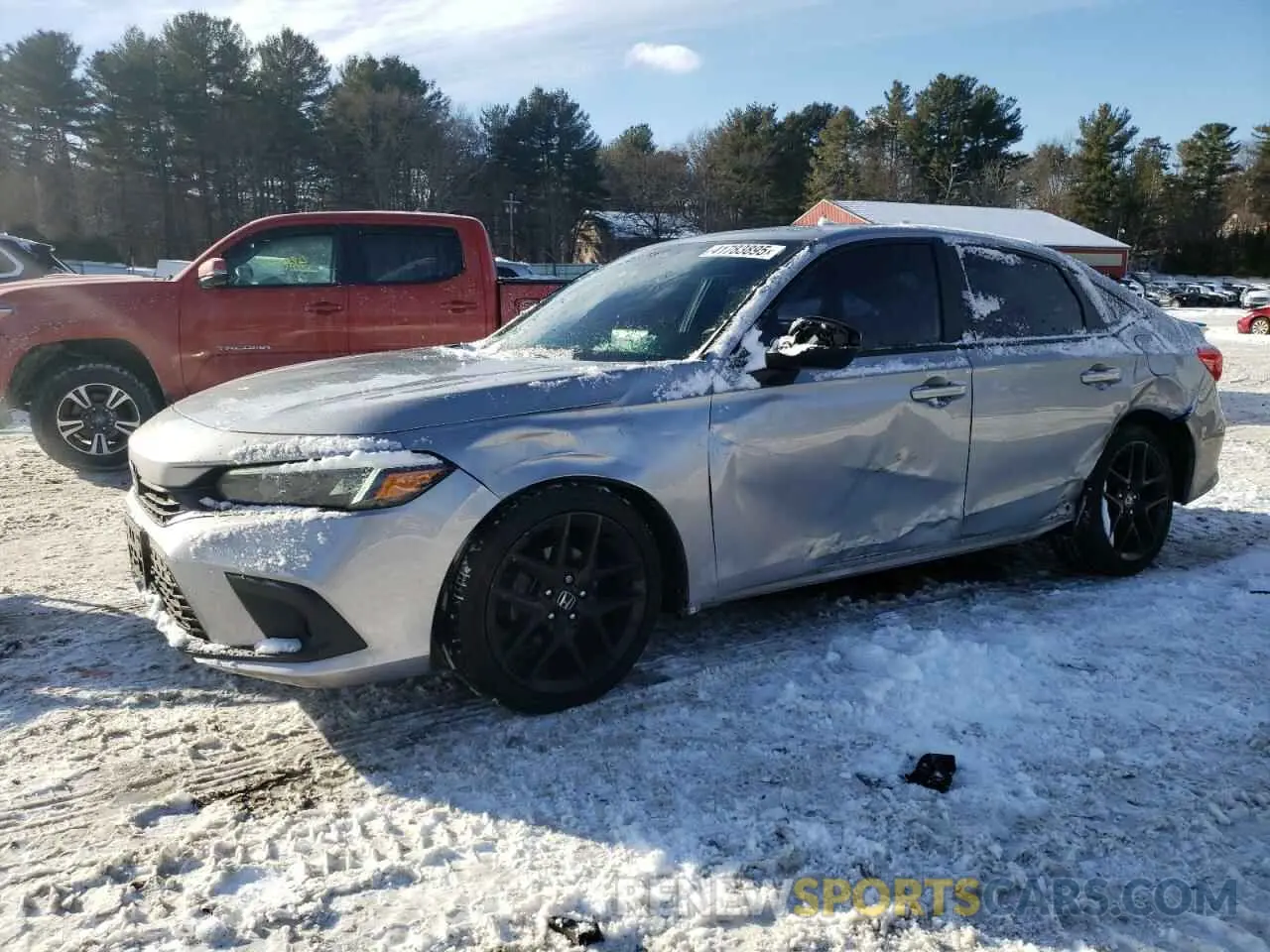 1 Photograph of a damaged car 2HGFE2F52NH537726 HONDA CIVIC 2022