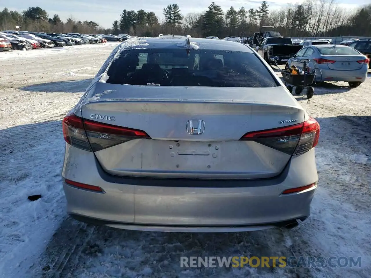 6 Photograph of a damaged car 2HGFE2F52NH537726 HONDA CIVIC 2022