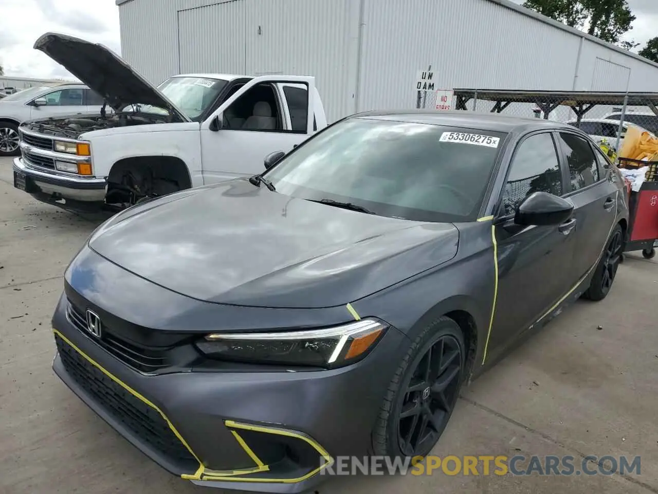 1 Photograph of a damaged car 2HGFE2F52NH565686 HONDA CIVIC 2022
