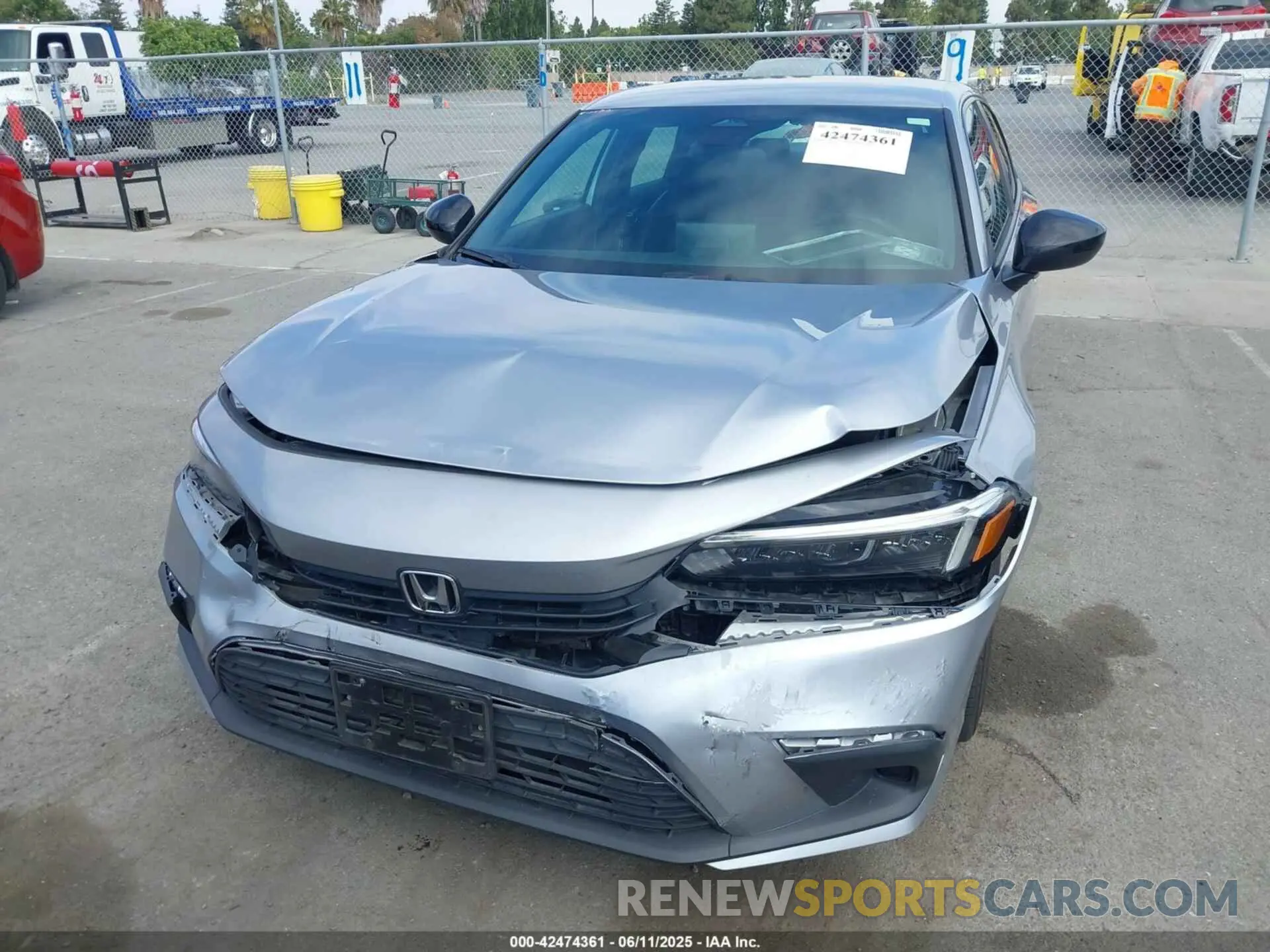 6 Photograph of a damaged car 2HGFE2F52NH568104 HONDA CIVIC 2022