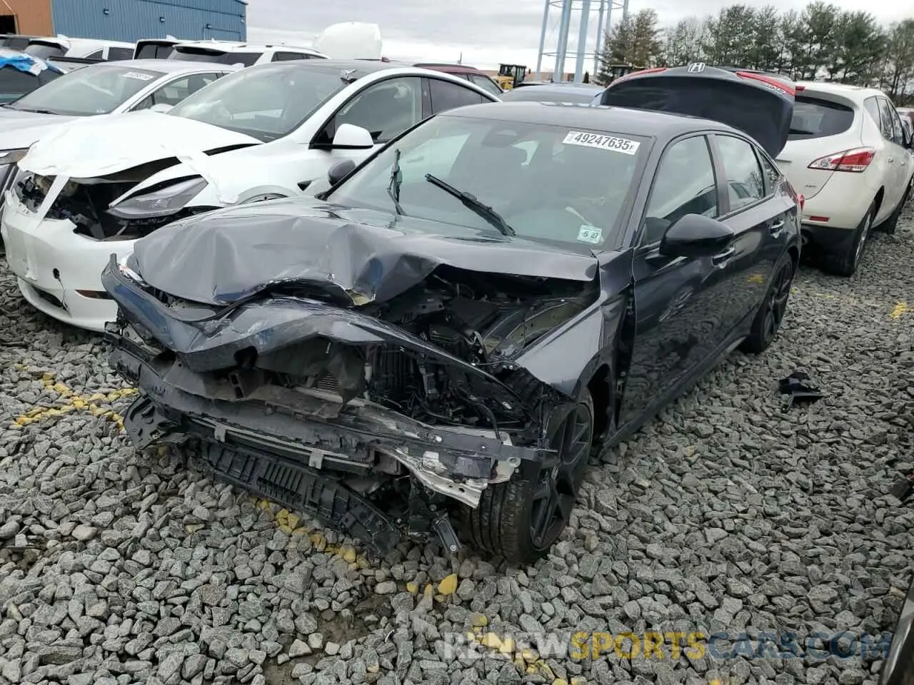 1 Photograph of a damaged car 2HGFE2F52NH582682 HONDA CIVIC 2022