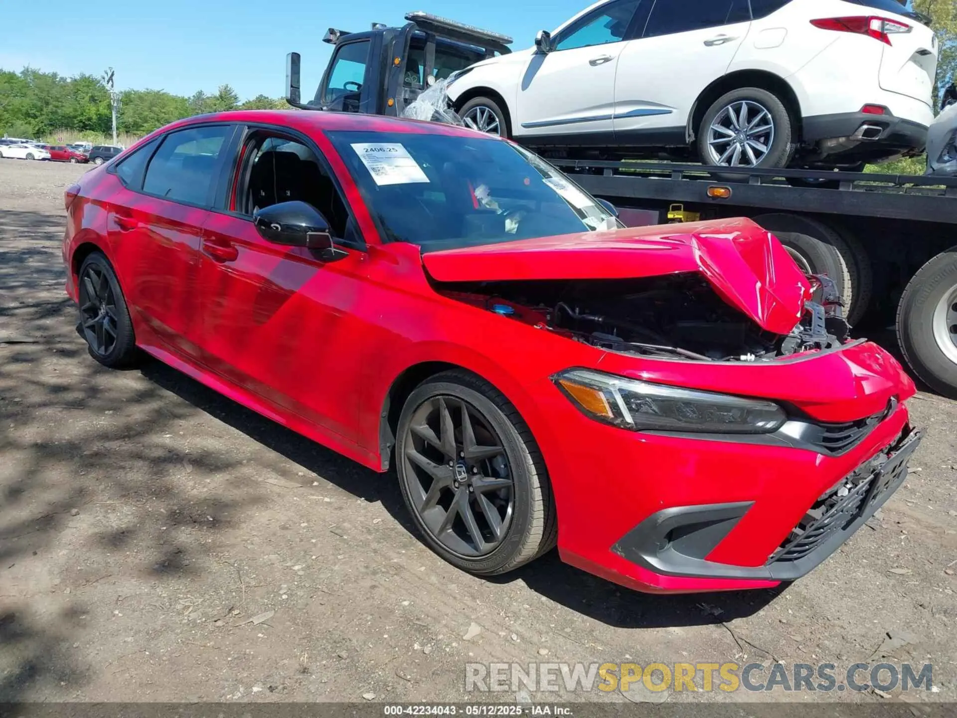 1 Photograph of a damaged car 2HGFE2F52NH583170 HONDA CIVIC 2022