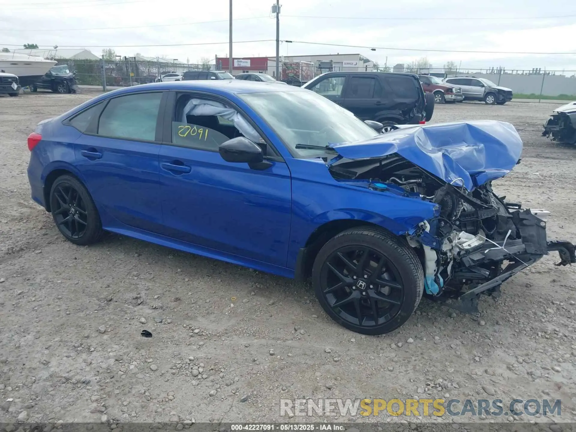 1 Photograph of a damaged car 2HGFE2F52NH584884 HONDA CIVIC 2022