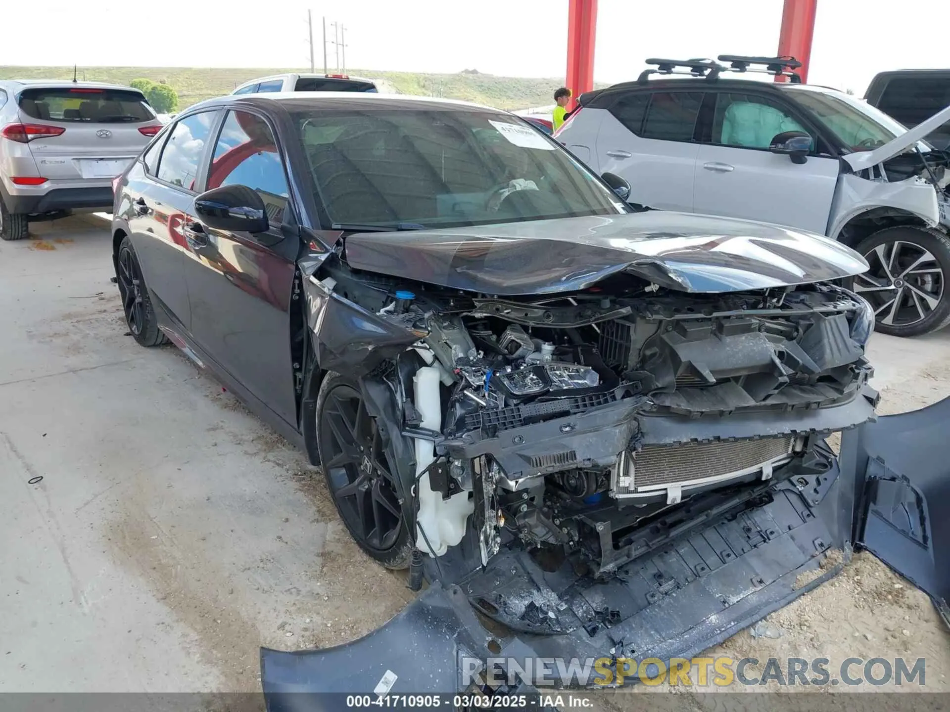 1 Photograph of a damaged car 2HGFE2F52NH596002 HONDA CIVIC 2022