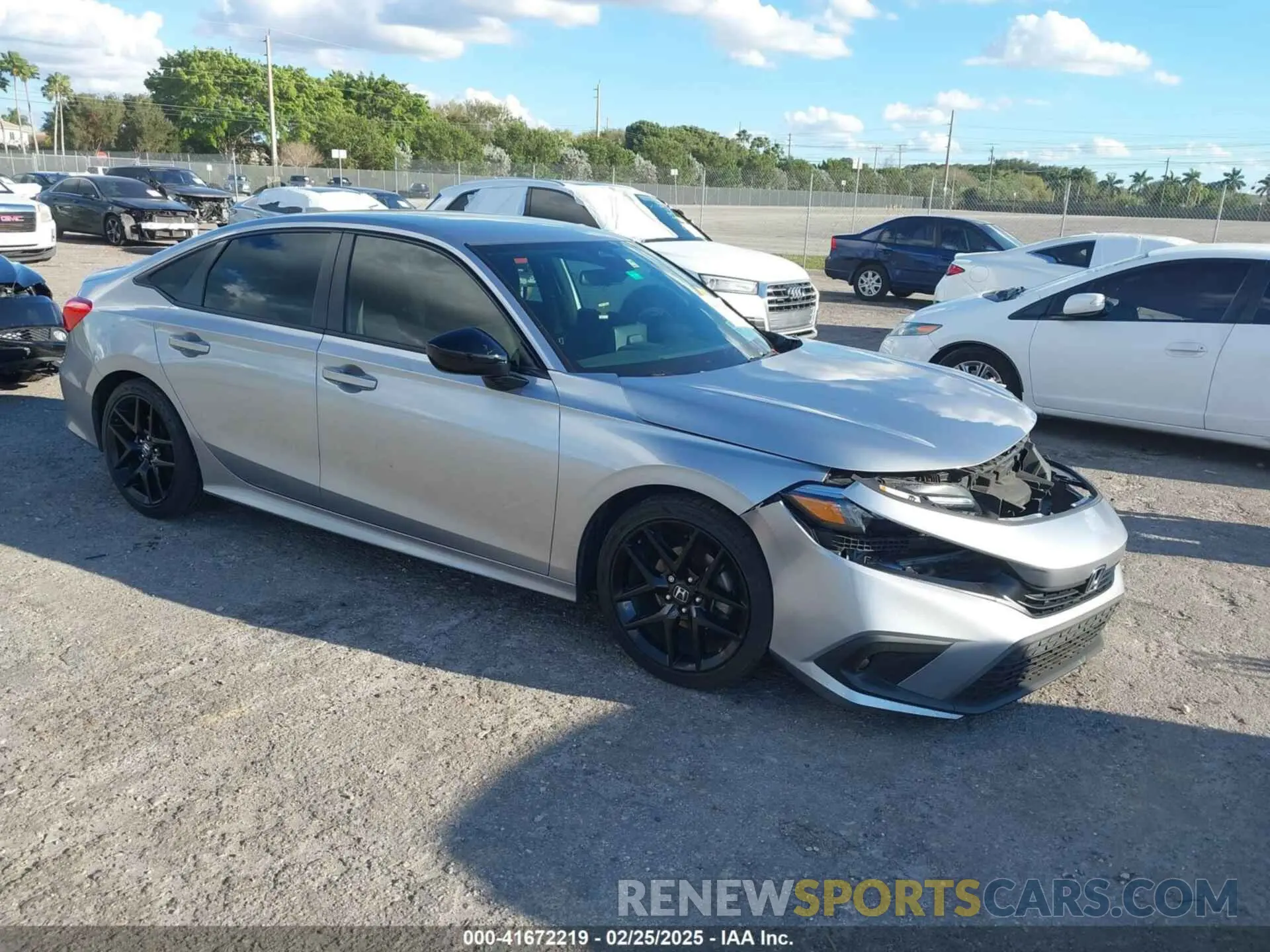 1 Photograph of a damaged car 2HGFE2F52NH597599 HONDA CIVIC 2022