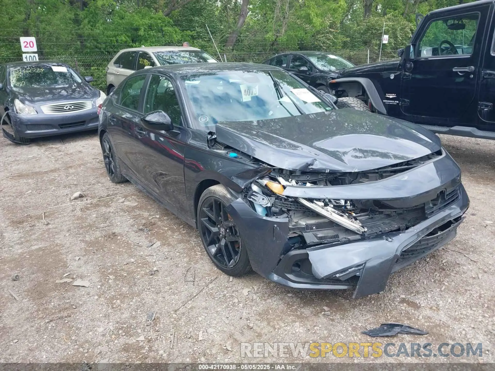 1 Photograph of a damaged car 2HGFE2F52NH610898 HONDA CIVIC 2022