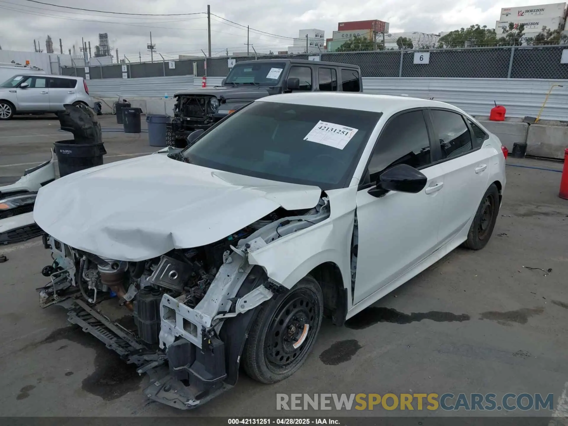 2 Photograph of a damaged car 2HGFE2F53NH504864 HONDA CIVIC 2022