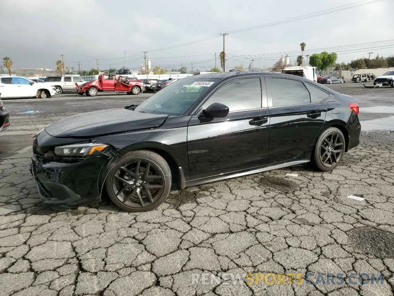 1 Photograph of a damaged car 2HGFE2F53NH554308 HONDA CIVIC 2022