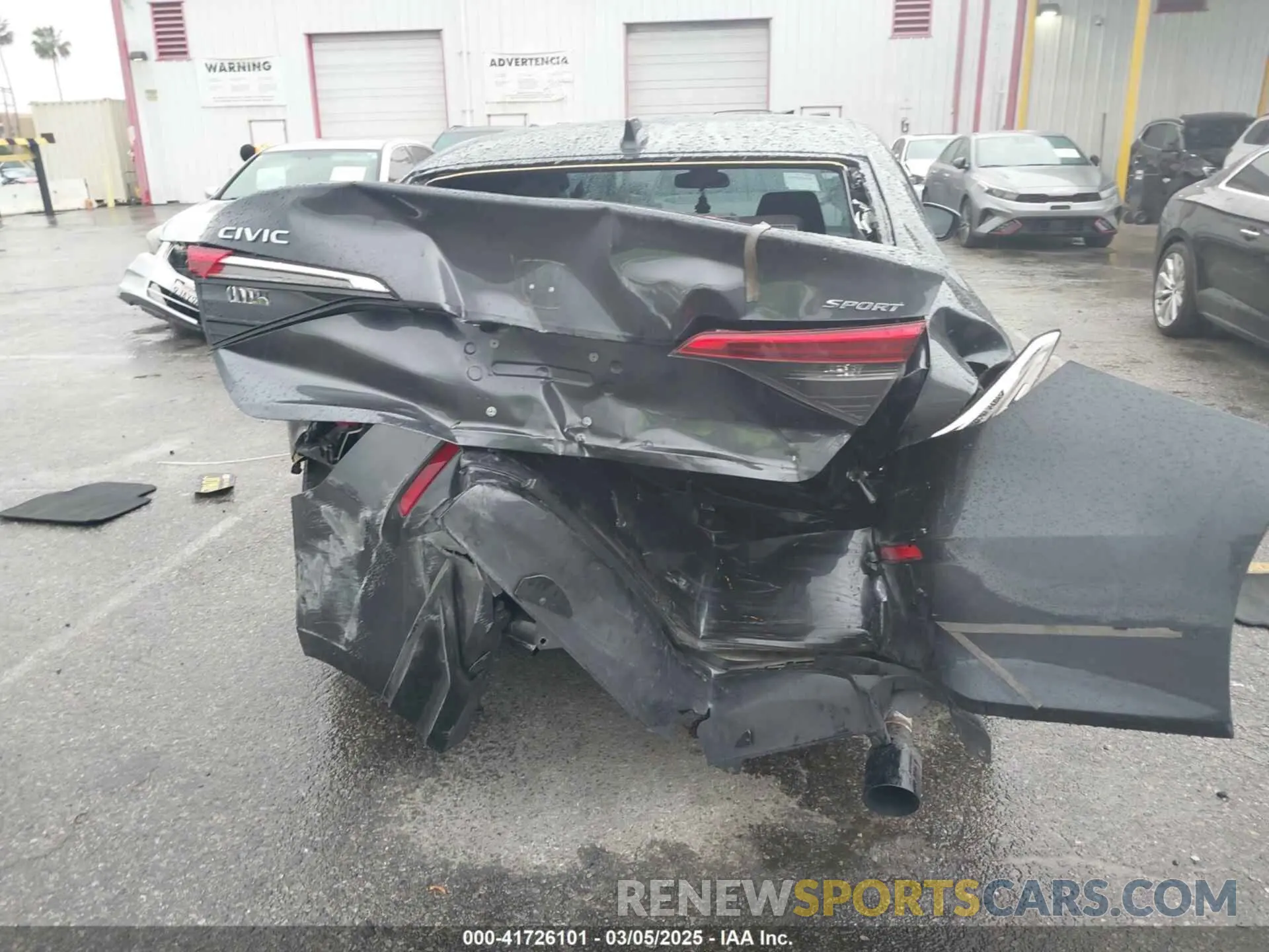 15 Photograph of a damaged car 2HGFE2F53NH554390 HONDA CIVIC 2022