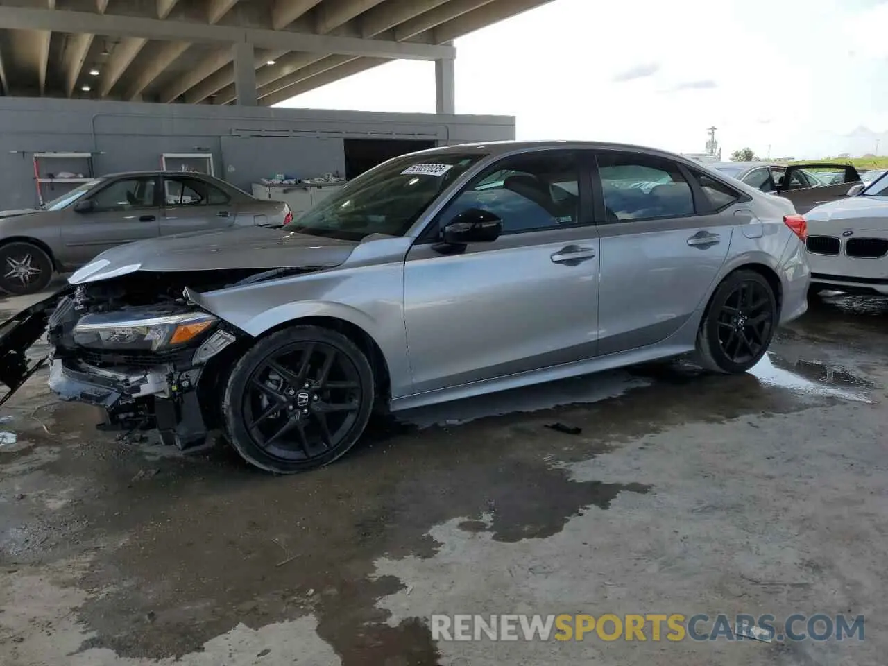1 Photograph of a damaged car 2HGFE2F53NH555491 HONDA CIVIC 2022