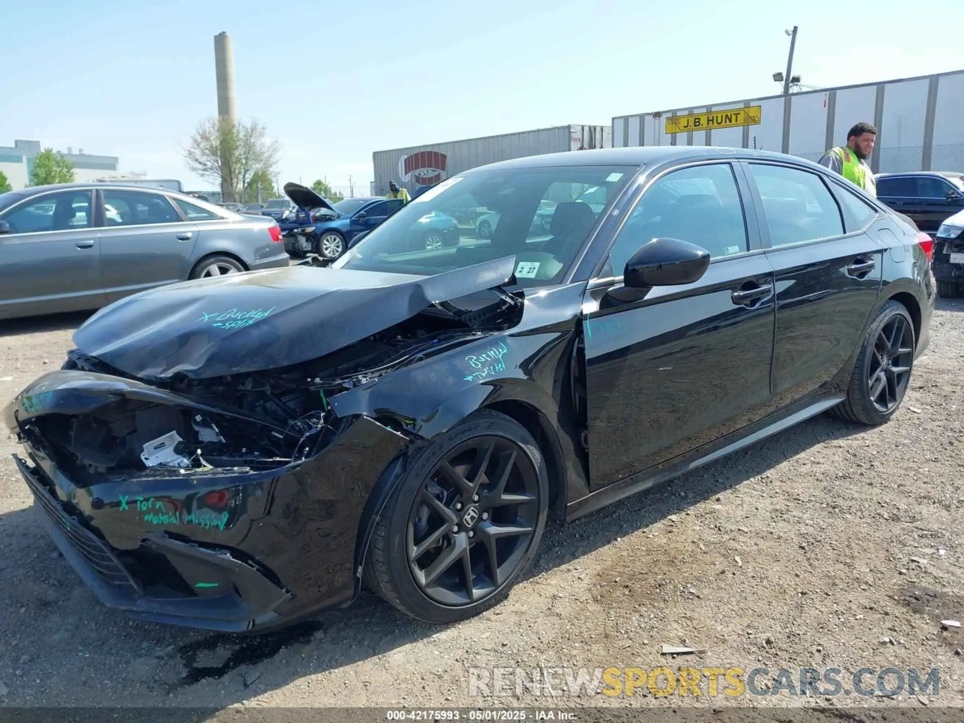 2 Photograph of a damaged car 2HGFE2F53NH567009 HONDA CIVIC 2022