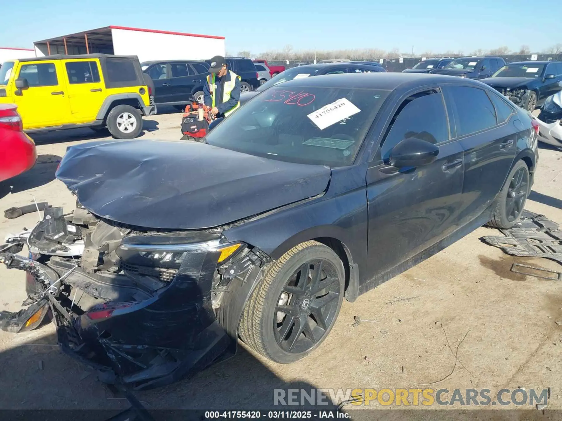 2 Photograph of a damaged car 2HGFE2F53NH568161 HONDA CIVIC 2022