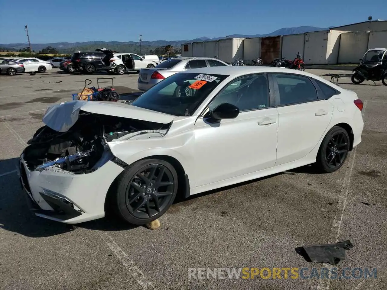 1 Photograph of a damaged car 2HGFE2F53NH573781 HONDA CIVIC 2022