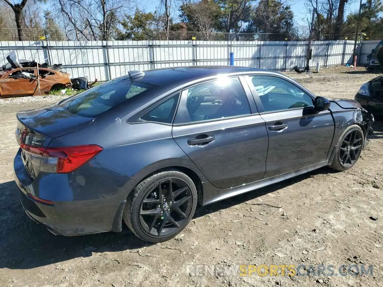 3 Photograph of a damaged car 2HGFE2F53NH592492 HONDA CIVIC 2022