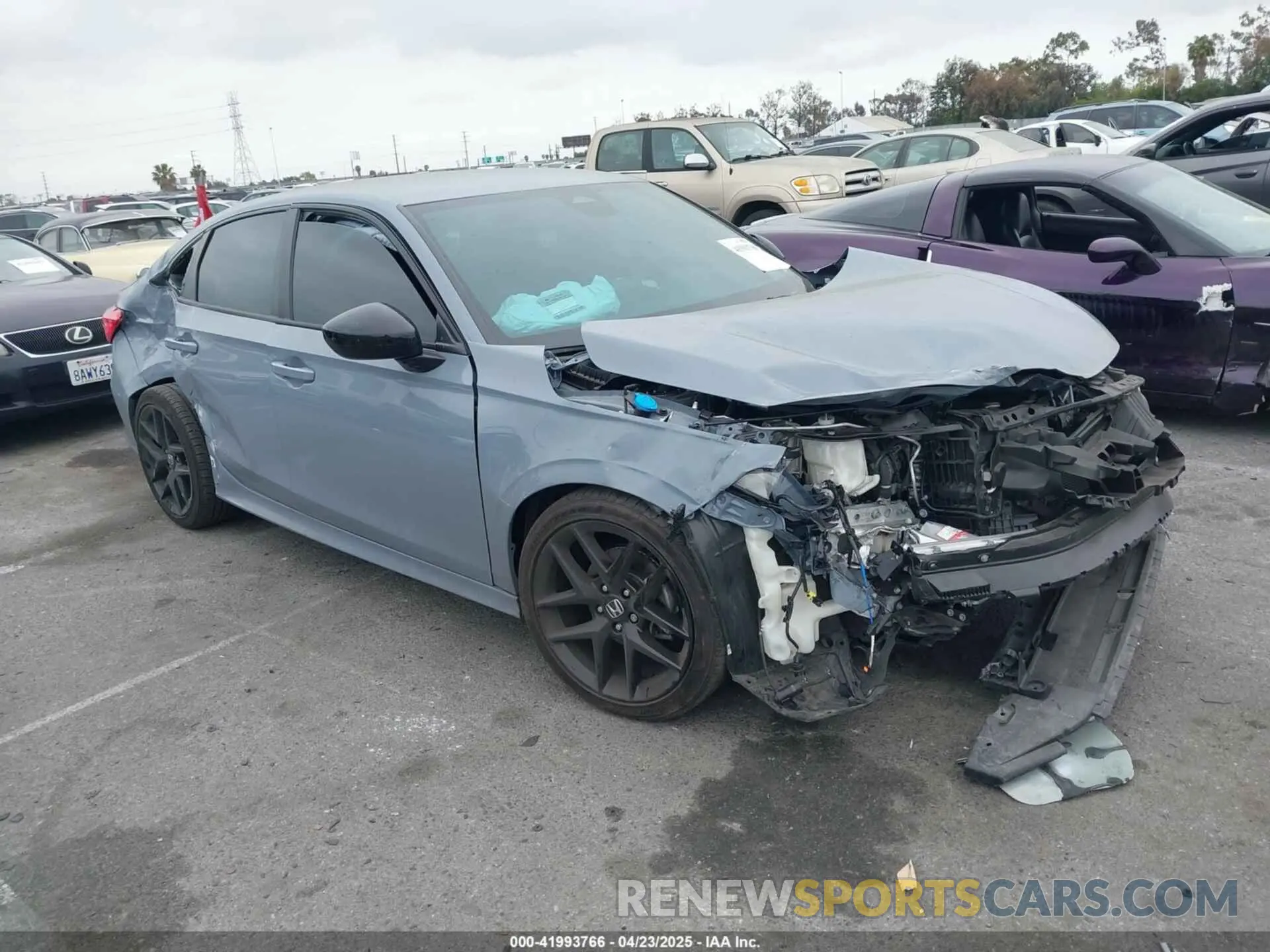 1 Photograph of a damaged car 2HGFE2F53NH595327 HONDA CIVIC 2022